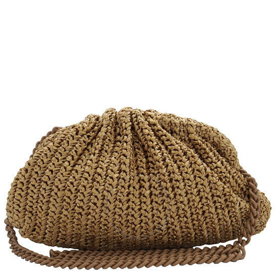 Maria La Rosa, Game Crochet Glow Raffia Clutch