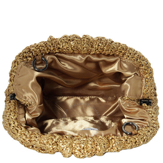 Maria La Rosa, Game Crochet Glow Raffia Clutch