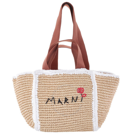 Marni, Macrame Sillo Small Woven Shopper Tote Bag