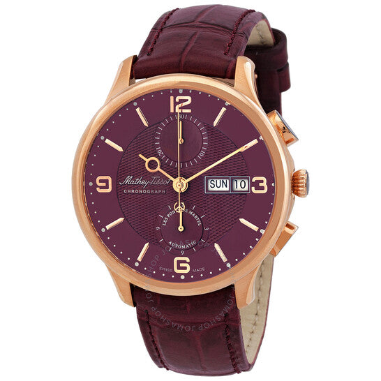 Mathey-Tissot, Edmond Chrono Automatic Chronograph Purple Dial Men's Watch