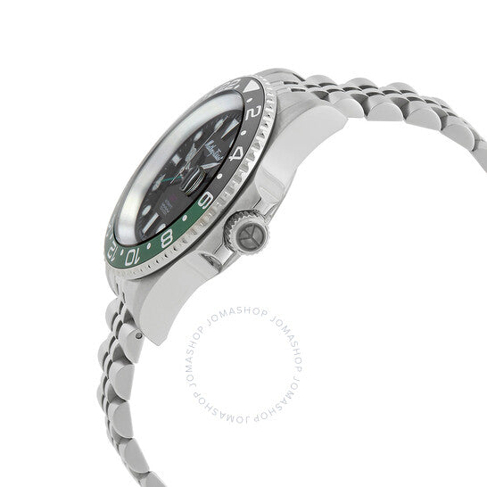Mathey-Tissot, GMT Automatic Black Dial Sprite Bezel Men's Watch