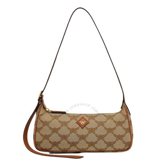 MCM, Lauretos Jacquard Small Himmel Shoulder Bag