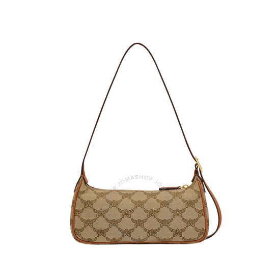 MCM, Lauretos Jacquard Small Himmel Shoulder Bag