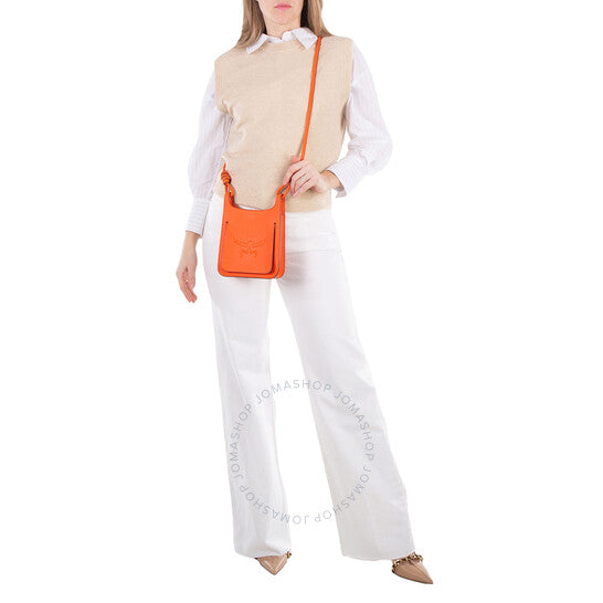 MCM, Mini Himmel Hobo Crossbody Bag - Orange