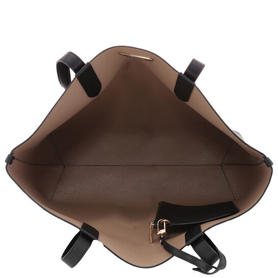 Eliza Calf Leather Reversible Tote Bag