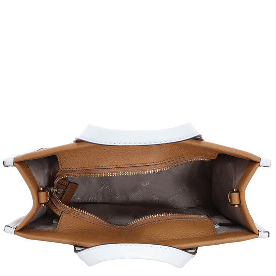 Gigi Small Embossed Leather Messenger Bag