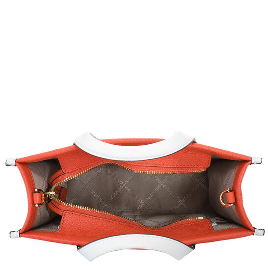 Gigi Small Embossed Leather Messenger Bag