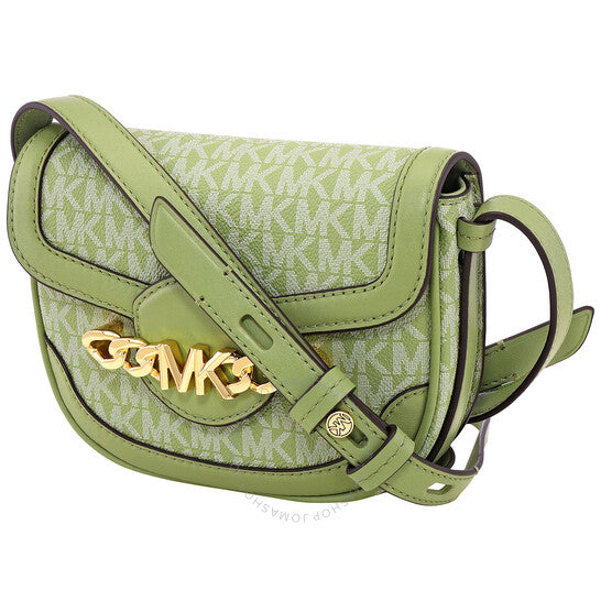 Michael Kors, Hally Extra-Small Signature Logo Crossbody - Light Sage