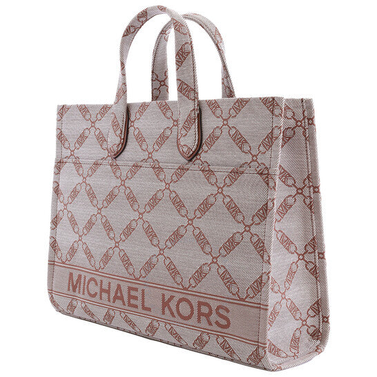 Michael Kors, Large Gigi Empire Logo Jacquard Tote Bag