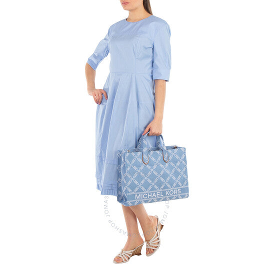 Michael Kors, Monogram-Jacquard Denim Tote Bag