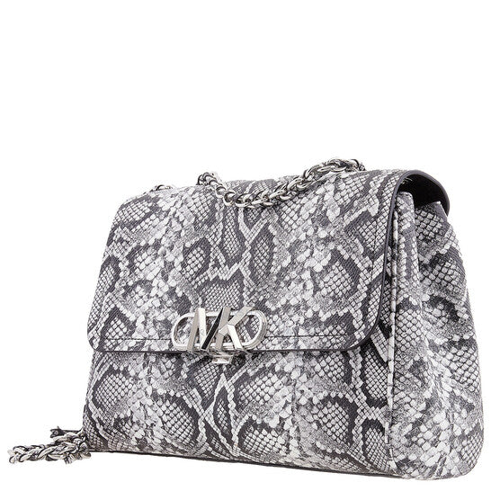 Michael Kors, Parker Snake Embossed Leather Shoulder Bag