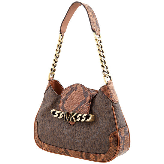 Michael Kors, Small Hally Signature Logo Print Shoulder Bag