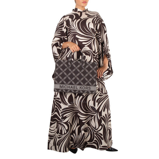 Michael Kors, Michael Gigi Large Empire Logo Jacquard Tote Bag
