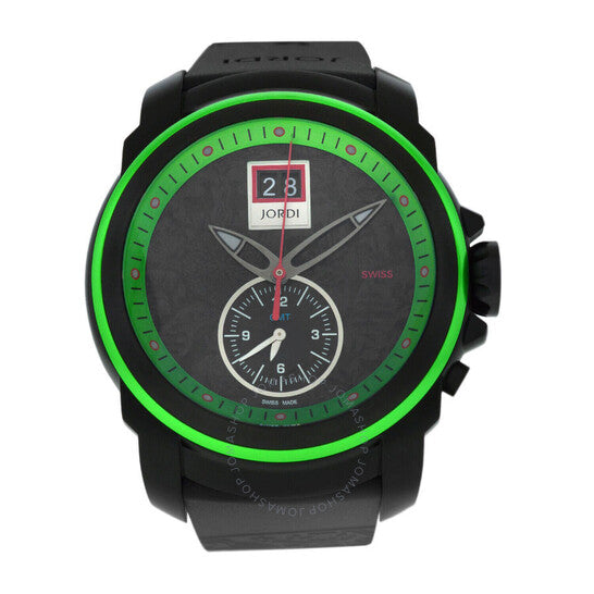Michel Jordi, Mega Icon Spicy Quartz Black Dial Men's Watch