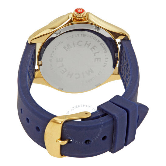 Michele, Cape Topaz Silver Dial Ladies Watch