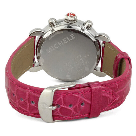 Michele, CSX36 Day Diamond Steel Watch