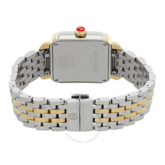 Michele, Deco Madison Quartz Diamond Purple Dial Ladies Watch