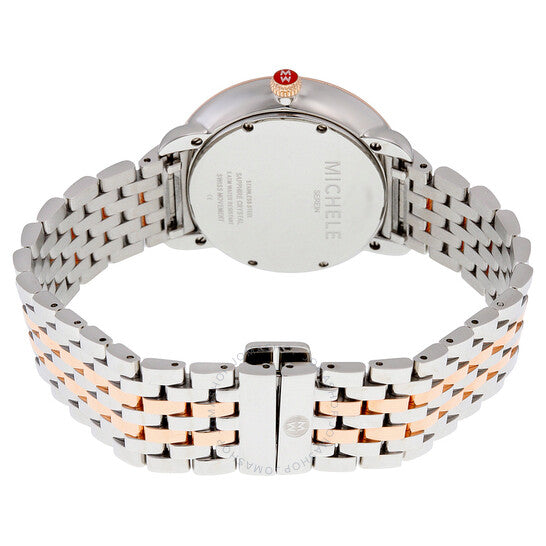 Michele, Serein 16 Diamond Cocoa Diamond Dial Ladies Watch