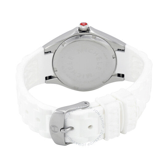 Michele, Tahitian Jelly Bean Silver Dial Ladies Casual Watch