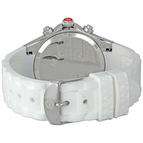 Michele, Tahitian Jellybean Chronograph Large White Carousel Ladies Watch
