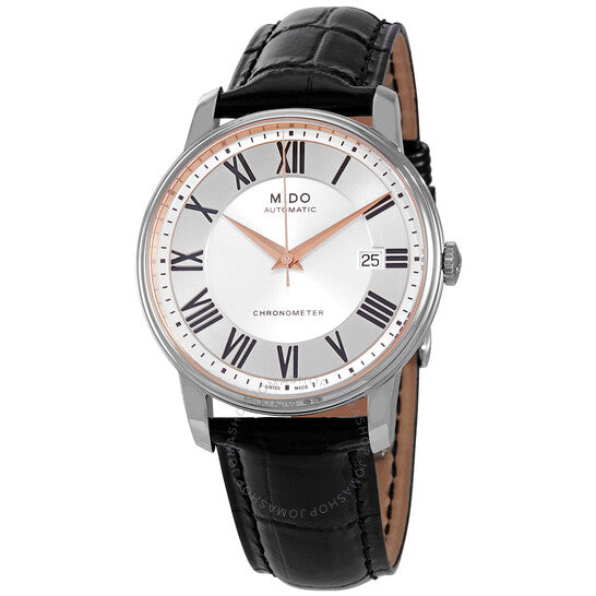 Mido, Baroncelli Automatic Silver Guilloche Dial Men's Watch M010.408.46.033.29