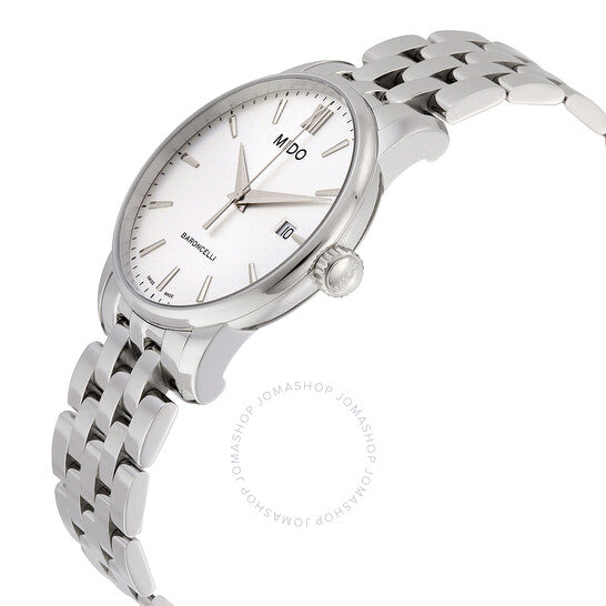 Mido, Baroncelli Silver Dial Stainless Steel Men's Watch