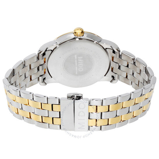Mido, Baroncelli White Dial Two-tone Men's Watch