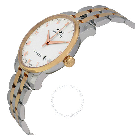 Mido, Baroncelli Automatic White Dial Two-tone Men's Watch
