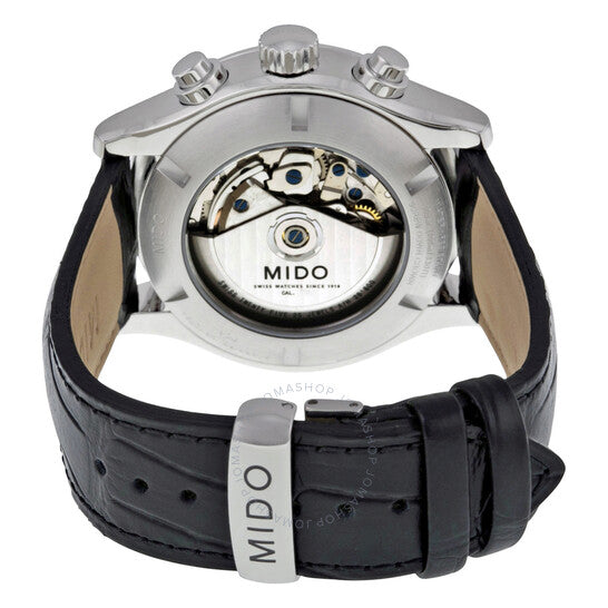 Mido, Multifort Black Dial Black Leather Men's Watch