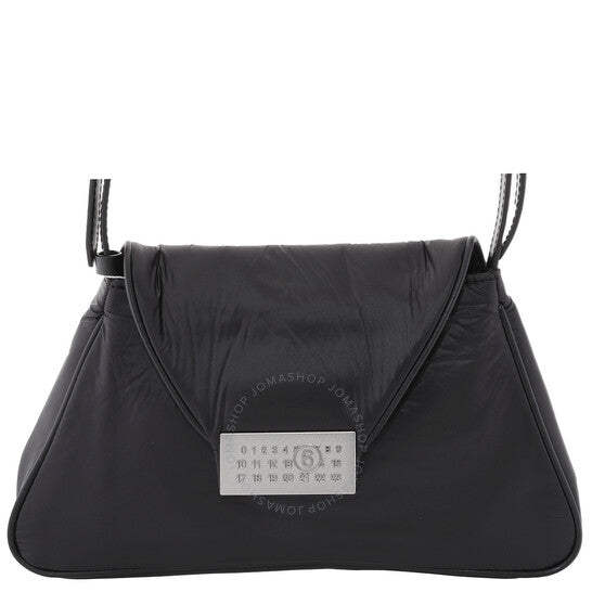 MM6, Numeric Puffed Crinkled Minimal Shoulder Bag