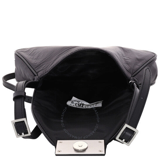 MM6, Numeric Puffed Crinkled Minimal Shoulder Bag