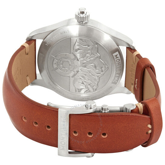 ساعة مونت بلانك 1858 كرونوغراف أوتوماتيكية بقرص أسود