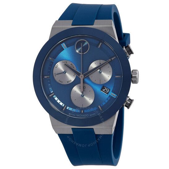 Movado, BOLD Fusion Chronograph Quartz Blue Dial Men's Watch