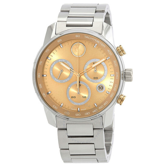 Movado, Bold Verso Chronograph Quartz Gold Dial Men's Watch