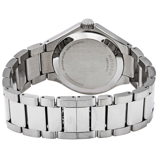 Movado, Defio Black Dial Stainless Steel Men's Watch