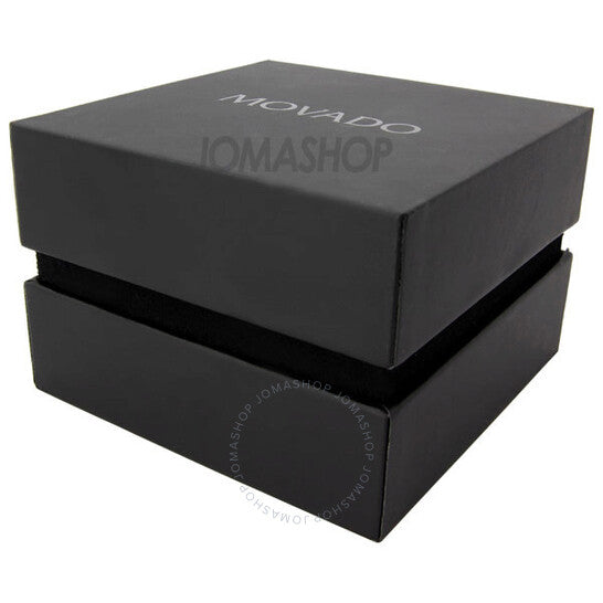 Movado, Red Label Black Dial Stainless Steel Ladies Watch