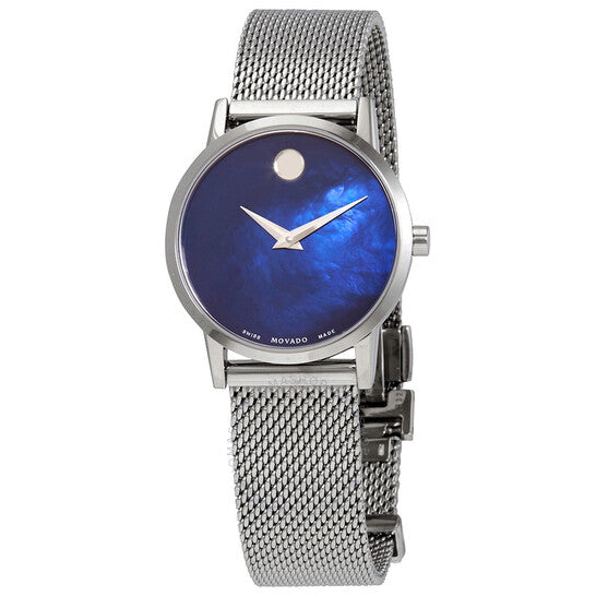 Movado, Museum Classic Blue Mother of Pearl Dial Ladies Watch