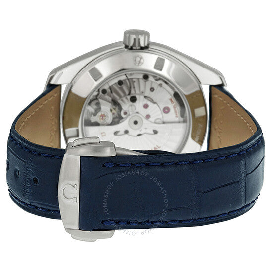Omega, Aqua Terra Blue Dial Blue Leather Men's Watch
