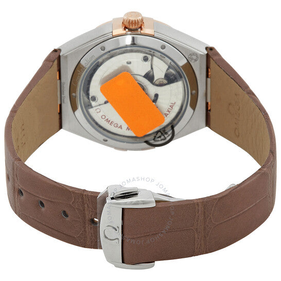 Omega, Constellation Automatic Chronometer Diamond Brown Dial Ladies Watch