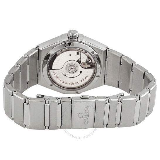 ساعة أوميغا كونستليشن أوتوماتيكية للسيدات بمينا رمادي