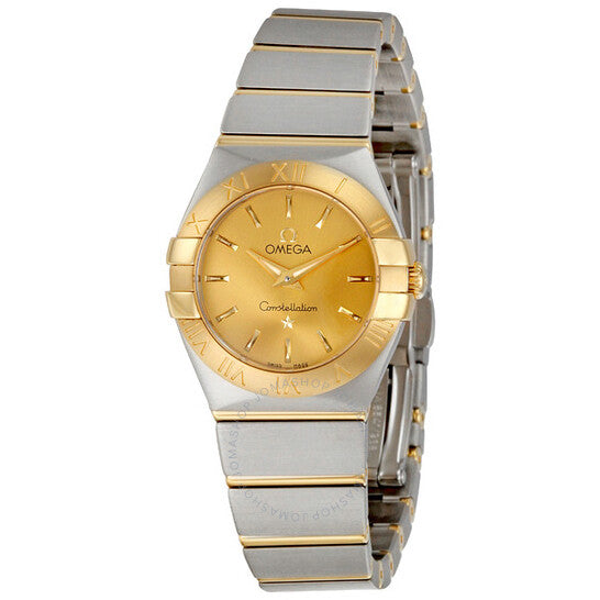 Omega, Constellation Quartz Champagne Dial Ladies Watch