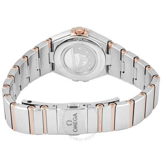 ساعة أوميغا كونستليشن كوارتز دايموند بمينا زرقاء للسيدات