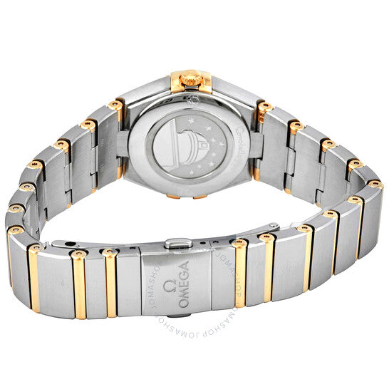 ساعة أوميغا كونستليشن كوارتز دايموند بمينا فضية للسيدات