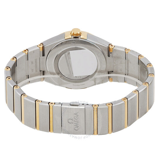 ساعة أوميغا كونستليشن كوارتز للسيدات بمينا فضي