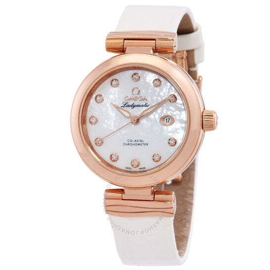 Omega, De Ville Ladymatic Automatic Diamond White Dial Watch