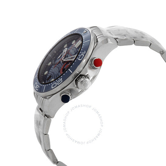 Omega, Seamaster Chronograph Automatic Chronometer Blue Dial Men's Watch