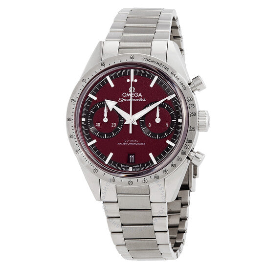 Omega, Speedmaster Chronograph Hand Wind Burgundy Dial Men's Watch