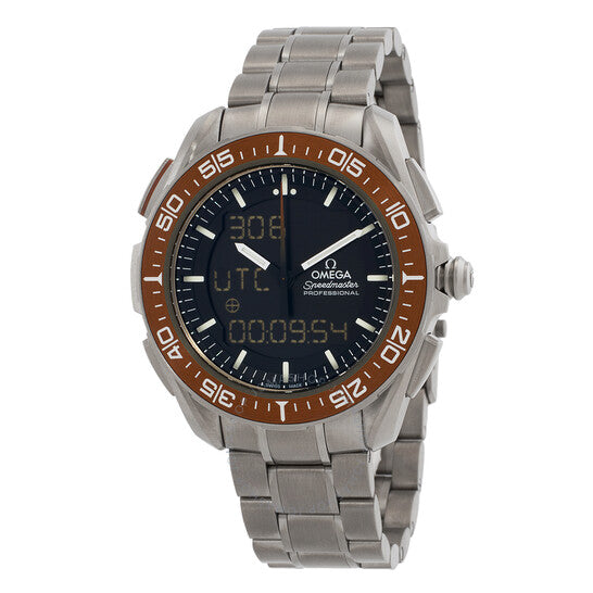 Omega, Speedmaster Perpetual Quartz Analog-Digital Black Dial Men's Watch