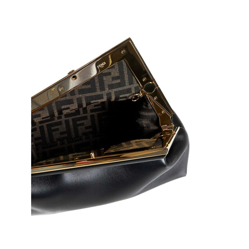 Open Box - First Midi Nappa Leather Clutch