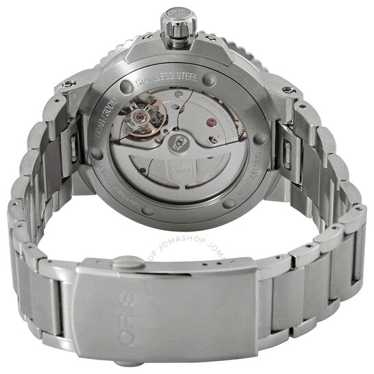 ساعة أوريس أكويس أوتوماتيكية للرجال بمينا أسود